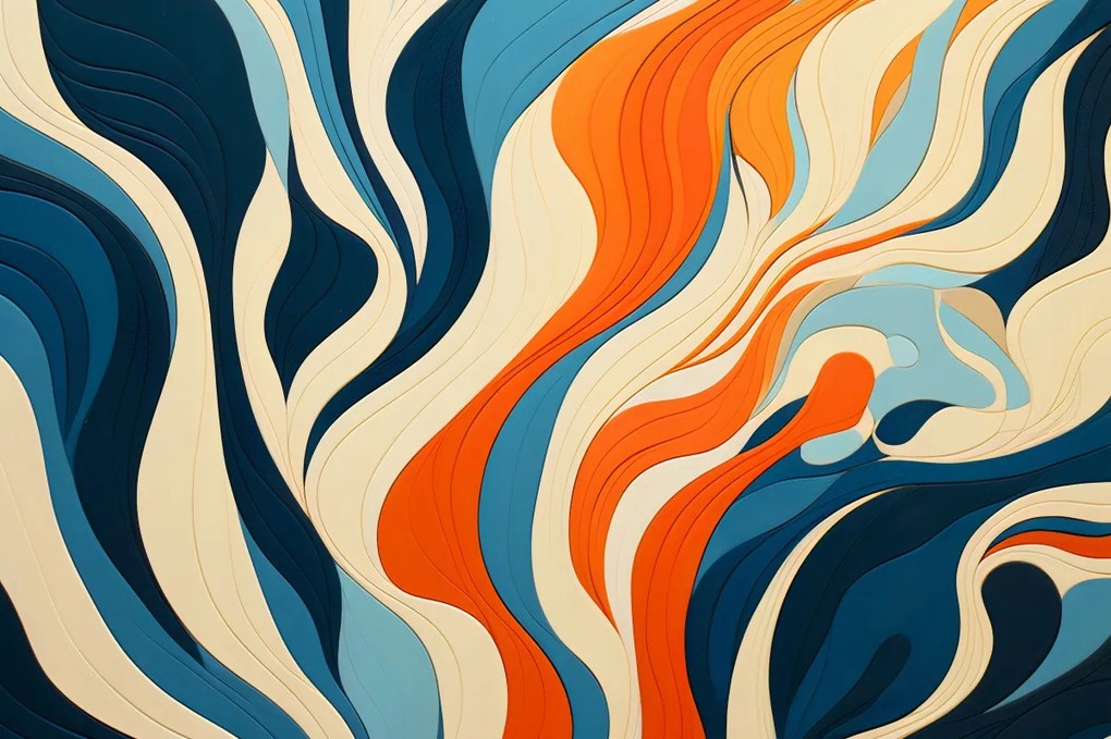 Poszter 60x40cm Óceáni hullámok