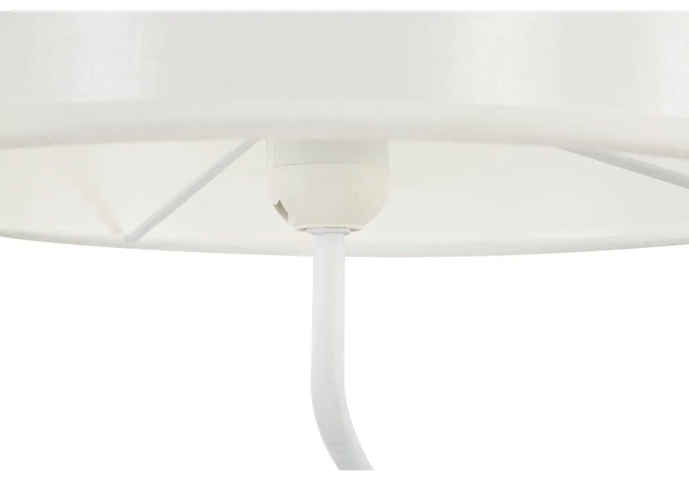 Fehér-aranyszínű asztali lámpa textil búrával (magasság 90,5 cm) Dancer – Mauro Ferretti