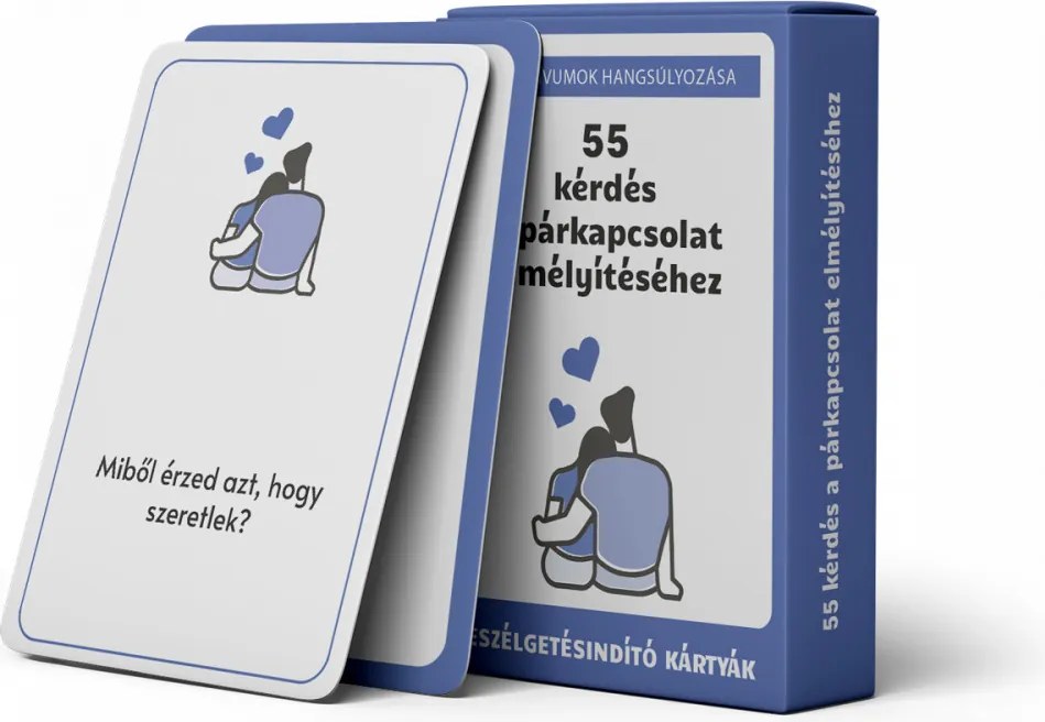 55 kérdés a párkapcsolat elmélyítéséhez (beszélgetésindító kártyák)