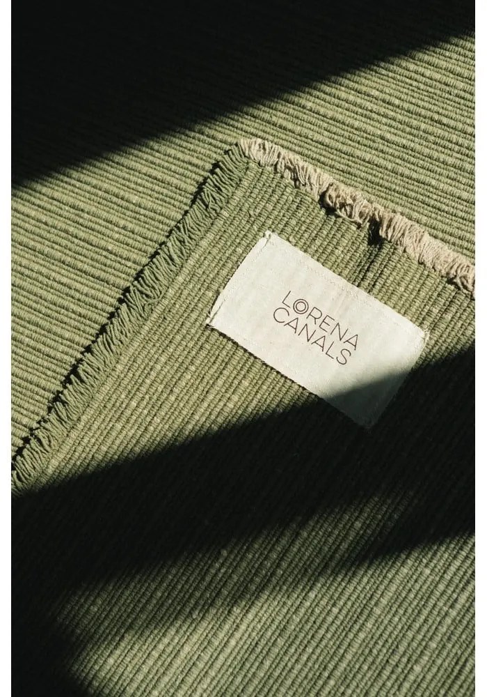 Khaki kézi szövésű pamut szőnyeg 200x300 cm Handloom – Lorena Canals