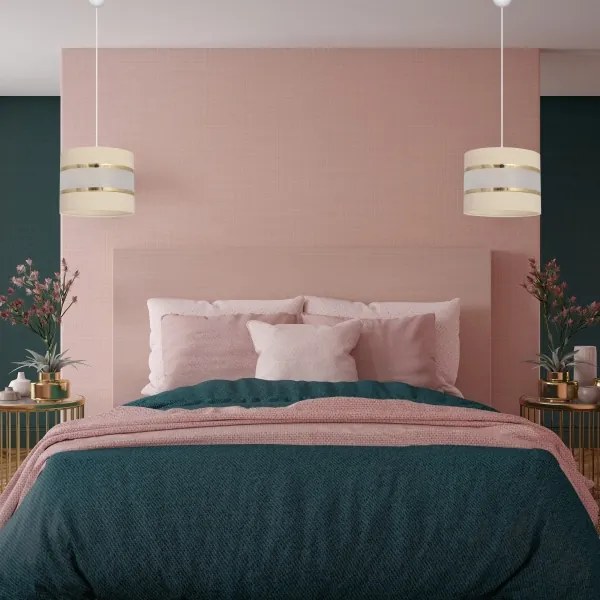 Csillár zsinóron HELEN 1xE27/15W/230V krém