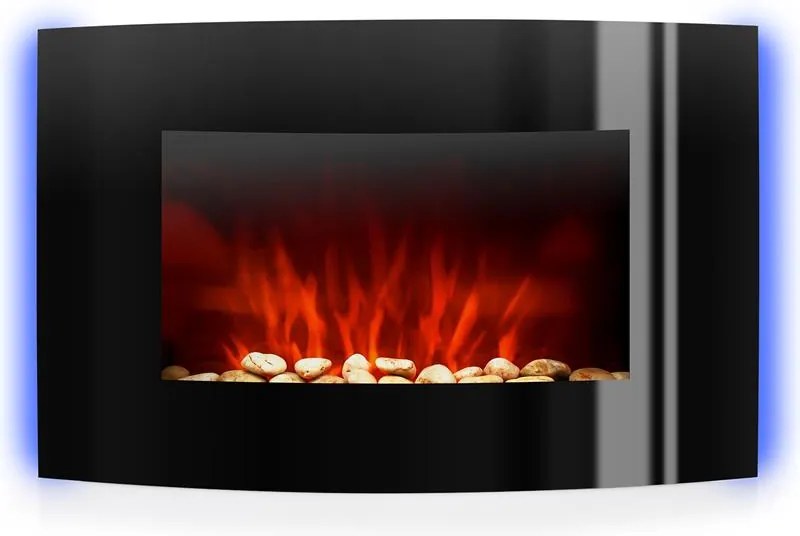 Klarstein Lausanne, elektromos kandalló, 1000/2000 W, LED, távirányító