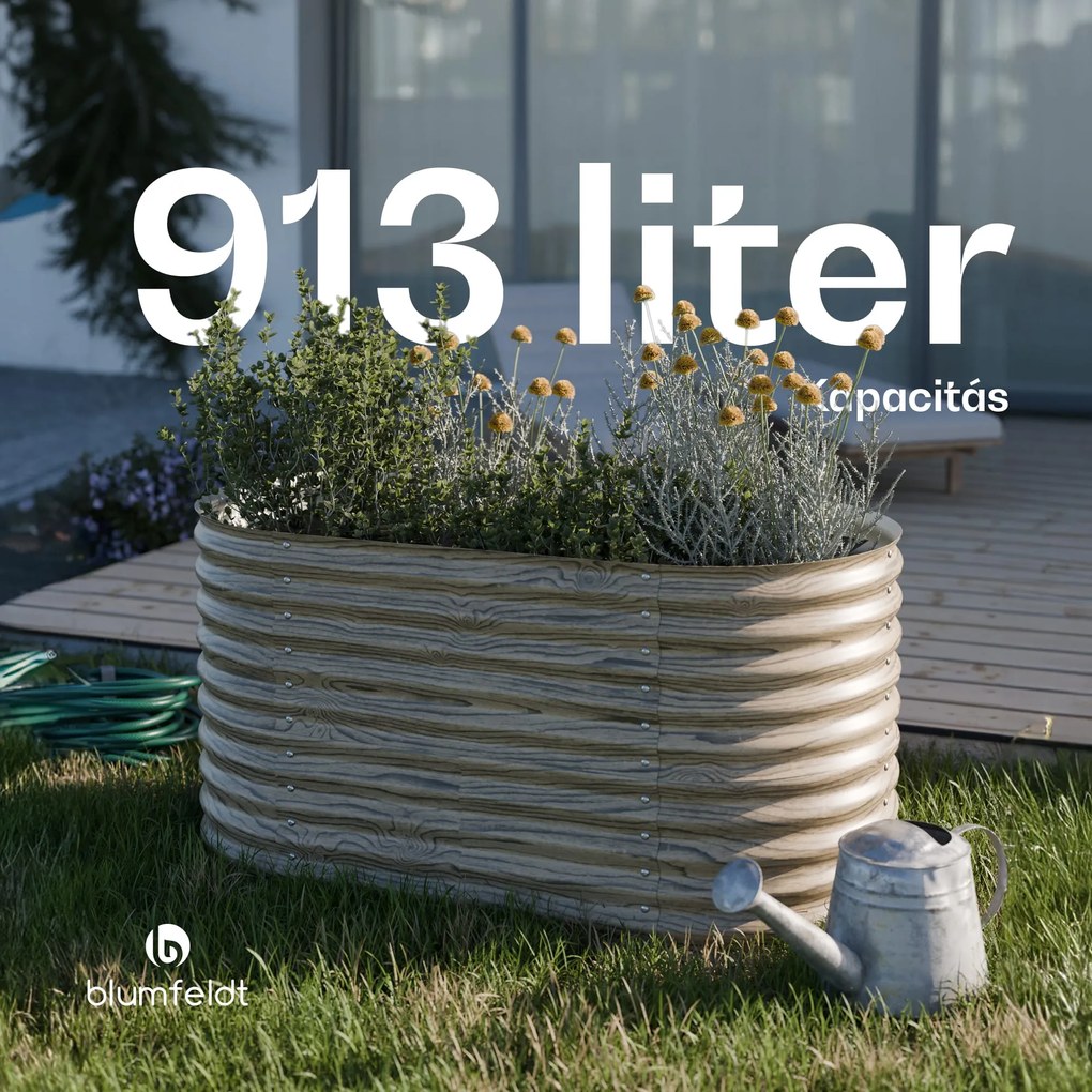 High Grow magaságyás, 913 L, Ergonomikus, Időjárásálló, Ovális
