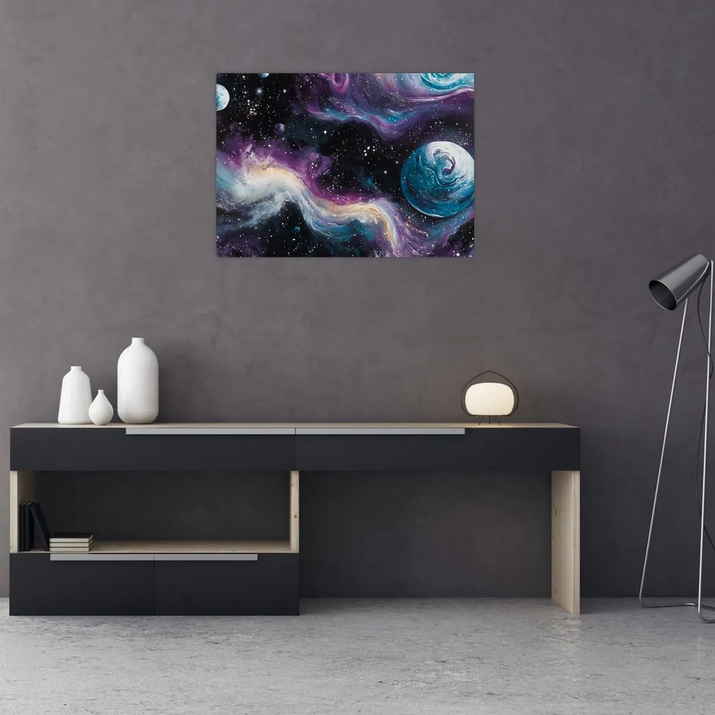 Kép - Festett univerzum (70x50 cm)