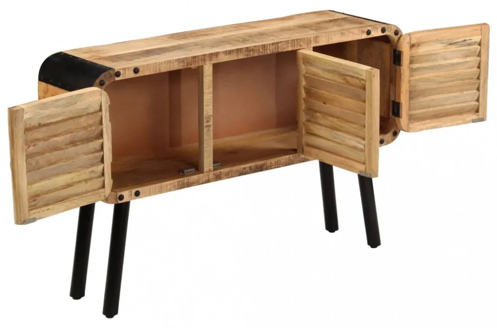tömör mangófa tálalószekrény 120 x 30 x 76 cm