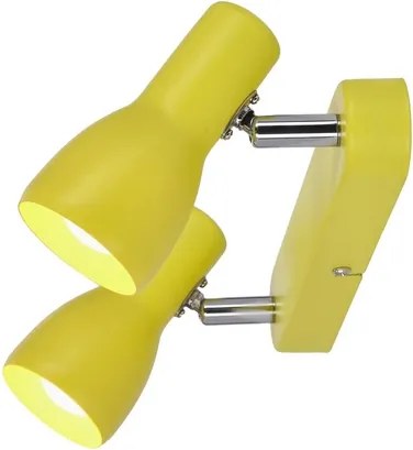 Spotlámpa PICARDO 2xE14/40W/230V sárga