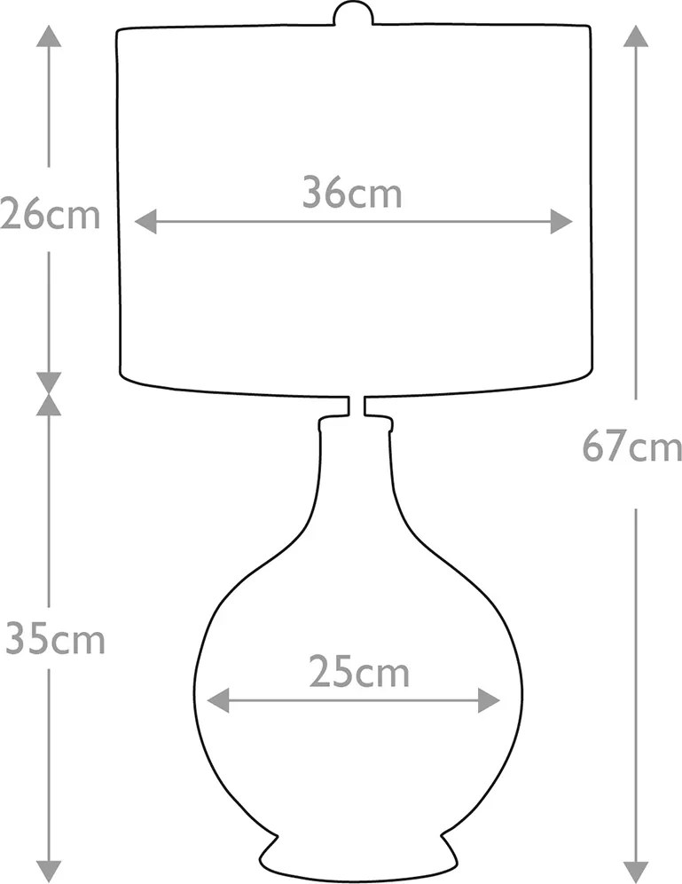 Elstead modern asztali lámpa orb nikkel elsorb-clear-pn-wht