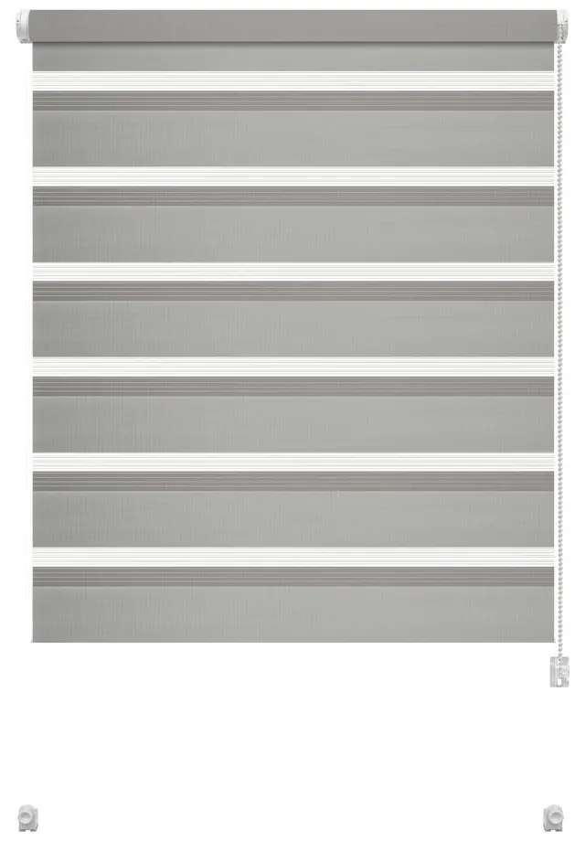 Szürke nappali-éjszakai roló 57x150 cm Zebra – Gardinia