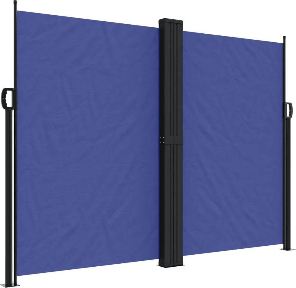 vidaXL kék behúzható oldalsó napellenző 180 x 1200 cm