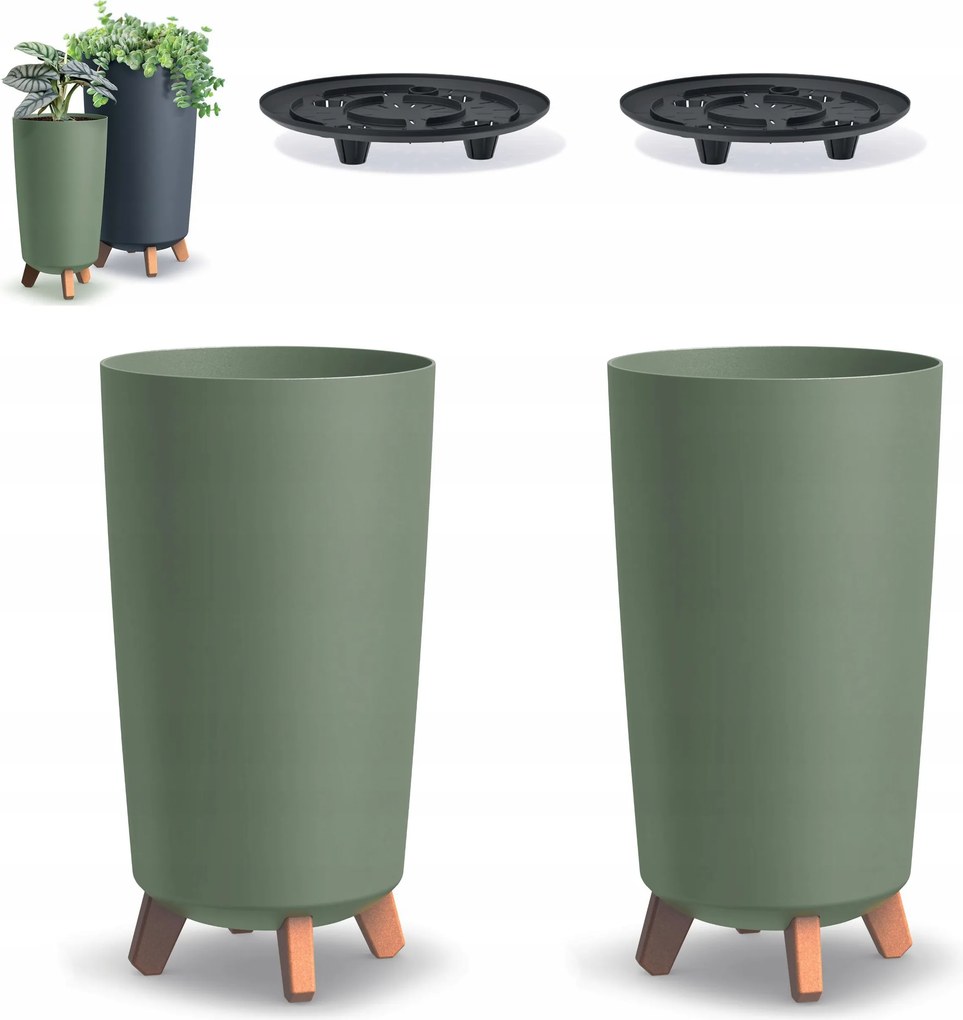 2x Kerek virágtartó lábakkal Gracia Tubus DGTL240