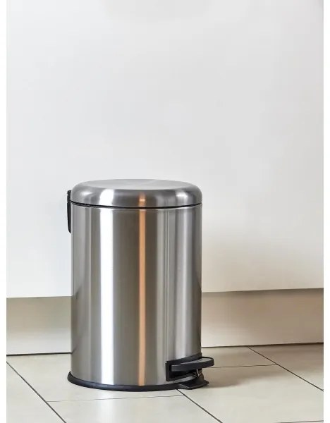 WENKO 22704100 - LEMAN szemetes 30,5x44 cm rozsdamentes acél/szatén/fekete