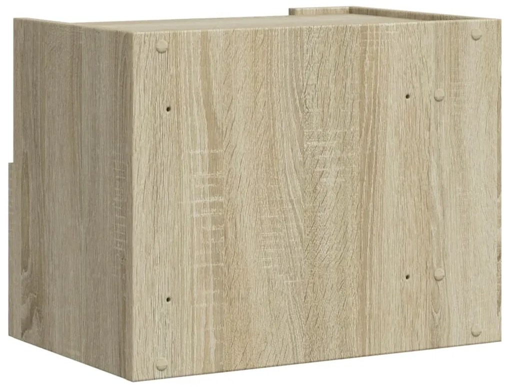 2 db sonoma tölgy színű fali éjjeliszekrény 45 x 30 x 35 cm