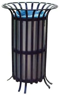 Count fém kültéri szemetes kosár, térfogata 70 l