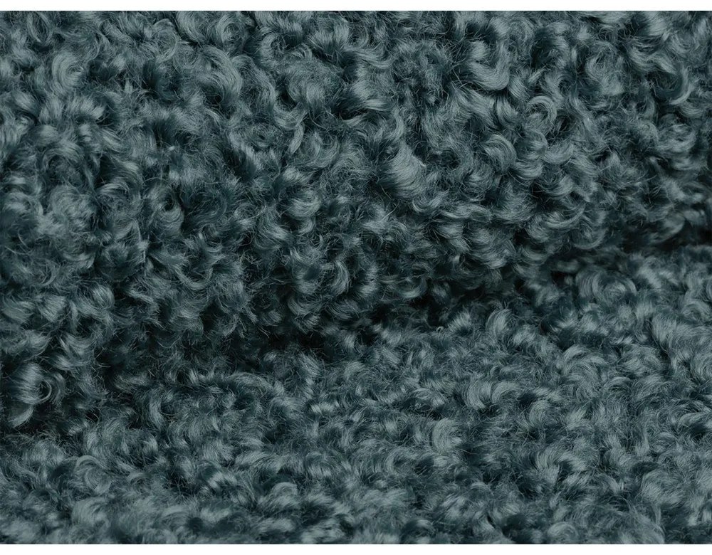 Petróleum színű buklé puff Dia – Micadoni