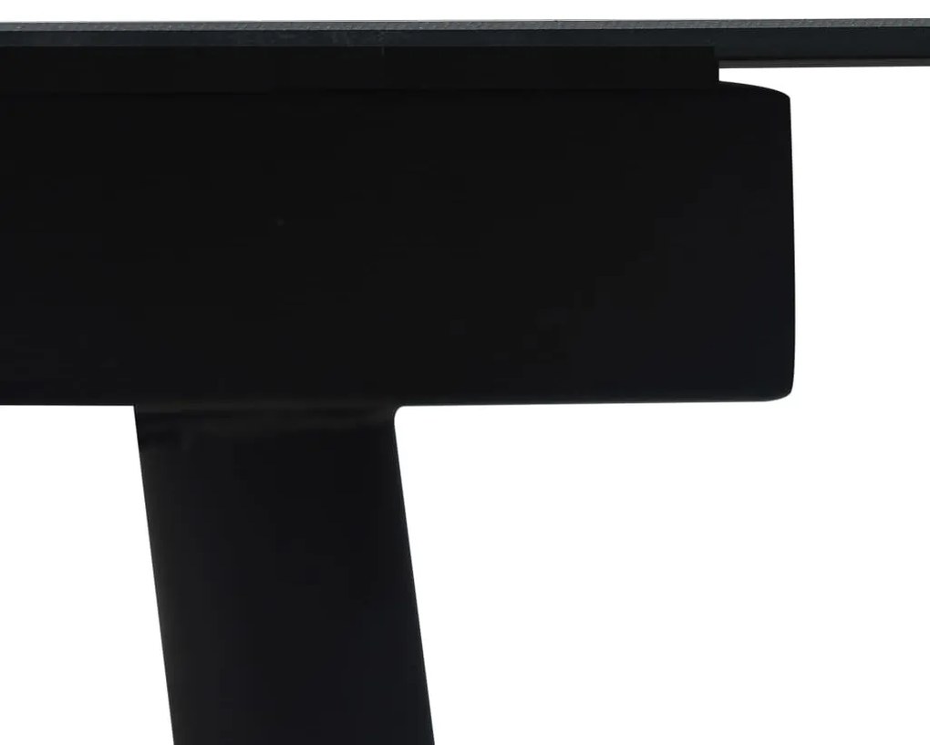 7 részes fekete PVC rattan kültéri étkezőgarnitúra