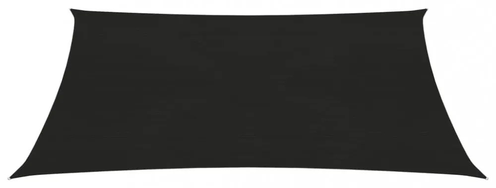 fekete HDPE napvitorla 160 g/m² 3,5 x 4,5 m