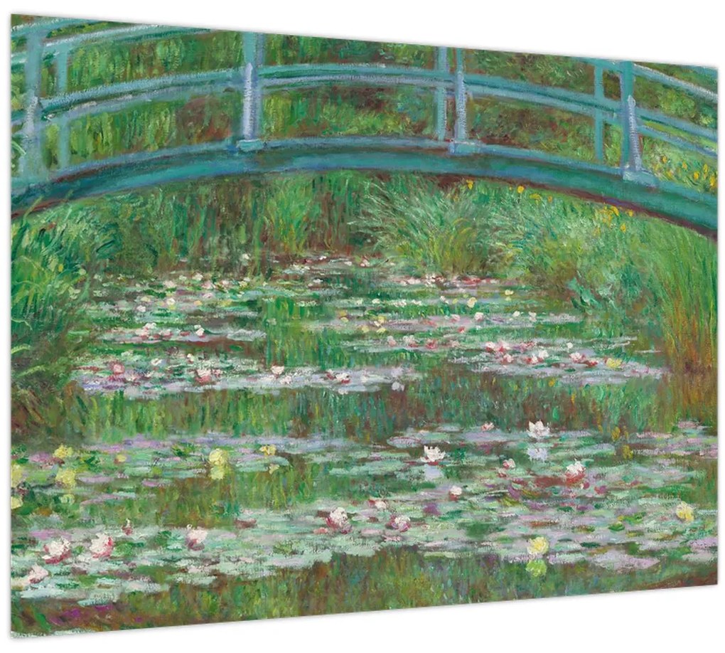 Üveg kép - Claude Monet, The Japanese Footbridge, reprodukciók (70x50 cm)