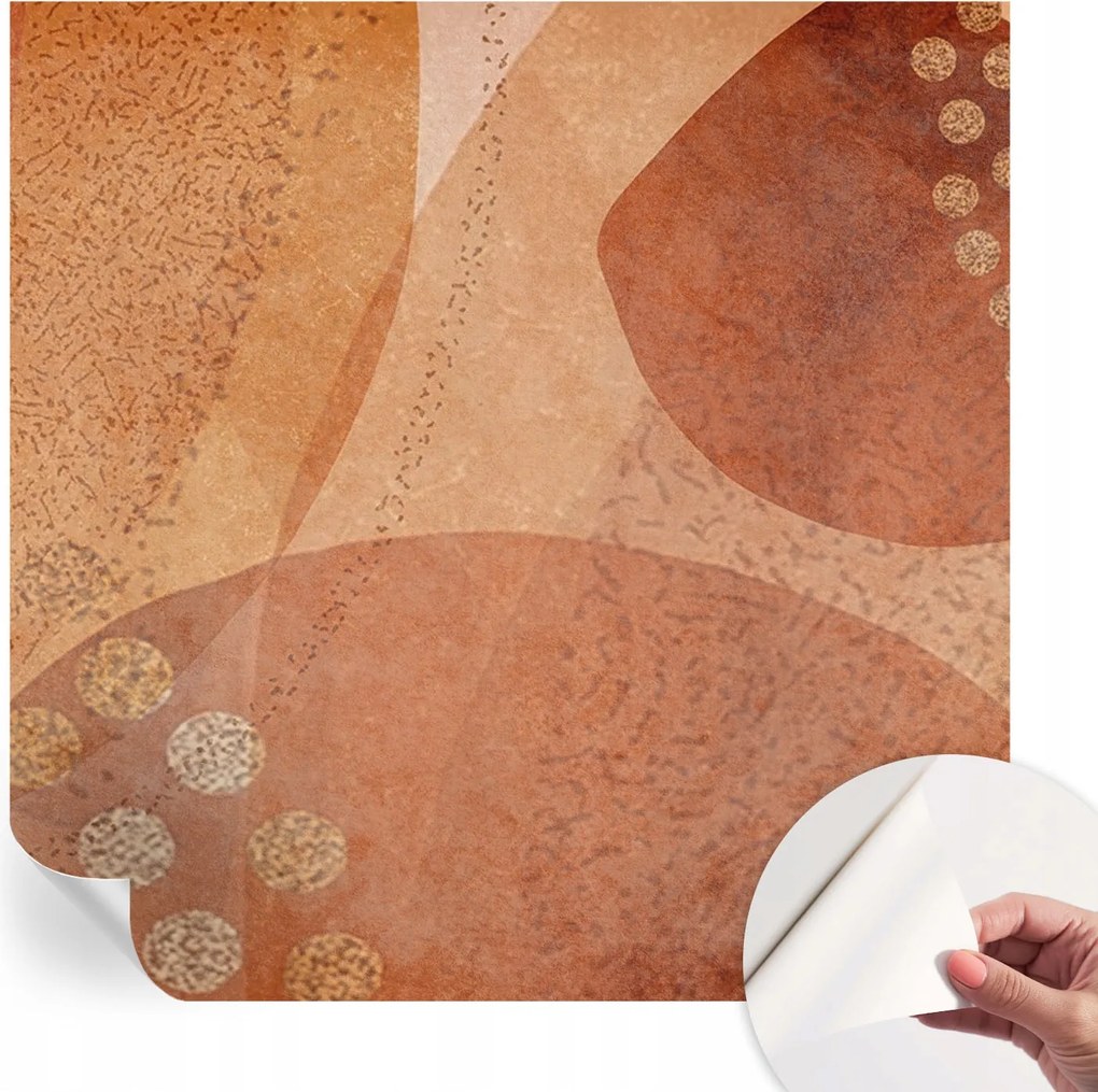 Dekoratív Öntapadós Tapéta Divatos Minták Földi kompozíciók 250x250 cm