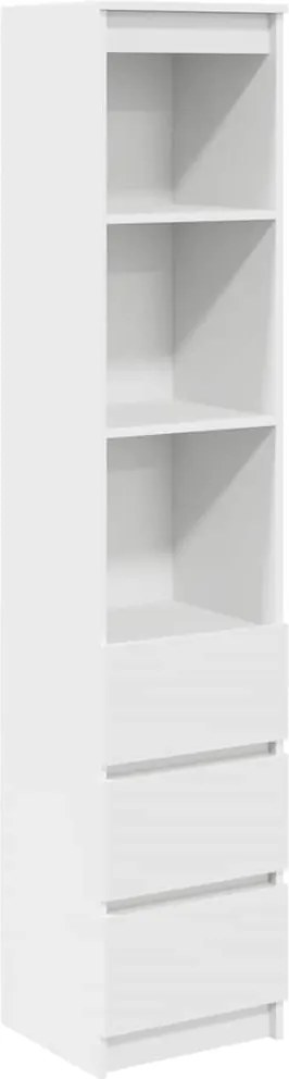 vidaXL fehér szerelt fa magasszekrény 37,5x35x180 cm