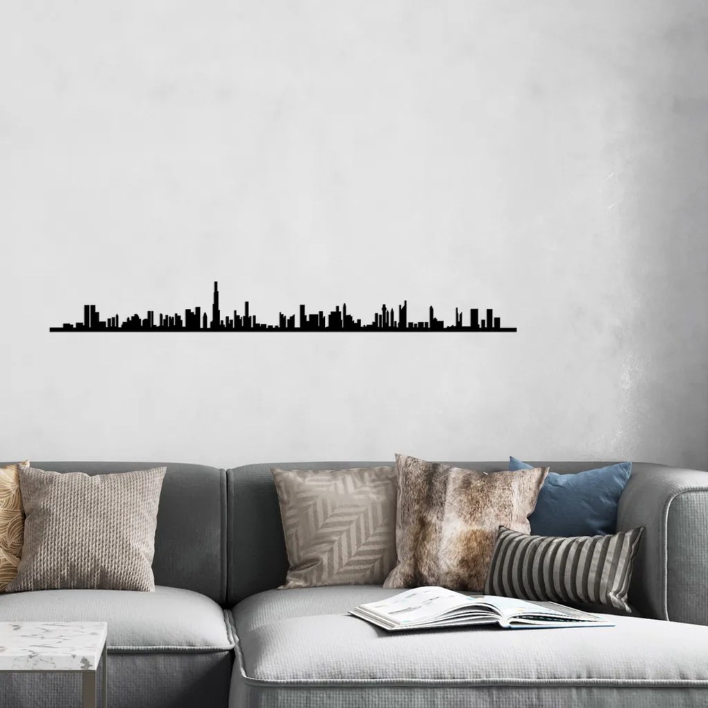 Dubai fém fali dekoráció, 120×13 cm