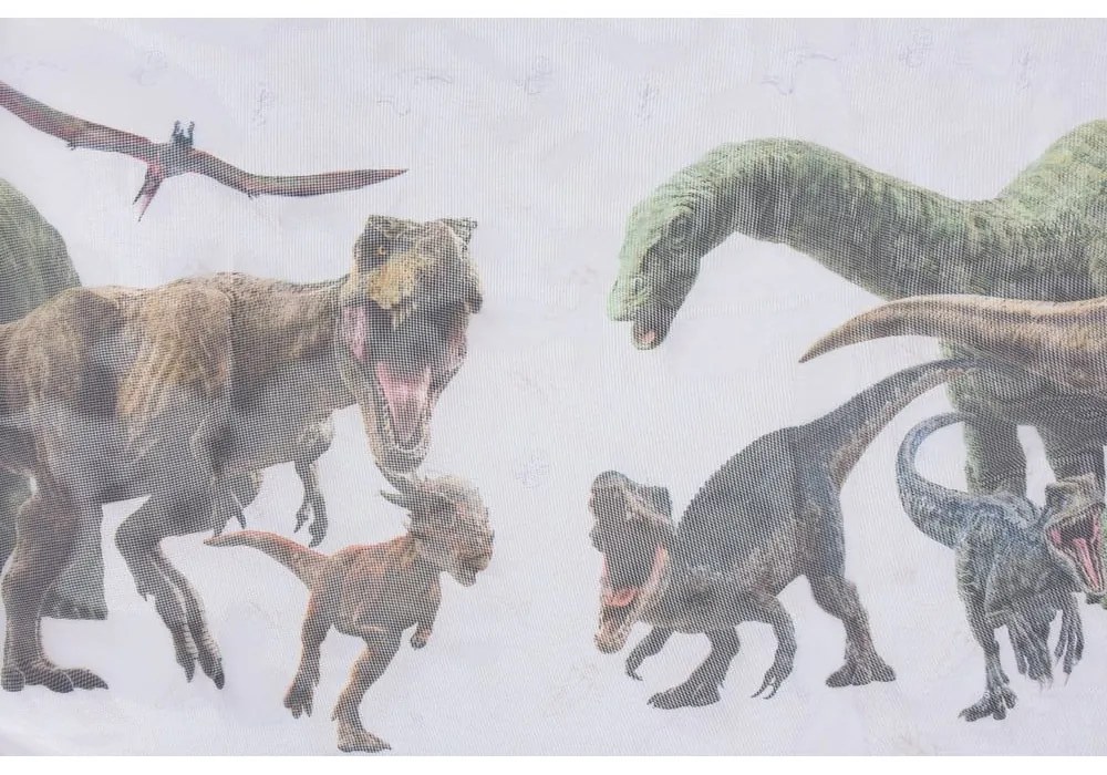 Átlátszó gyerek függöny 140x245 cm Jurassic - Mendola Fabrics