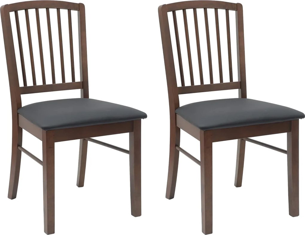 vidaXL Étkező Székek 2 pcs Világos Barna 50 x 52,5 x 91 cm