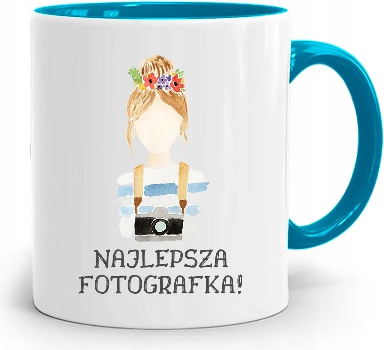 Kék Bögre Fotósnak Legjobb Fotós Nyomtatott Fotós