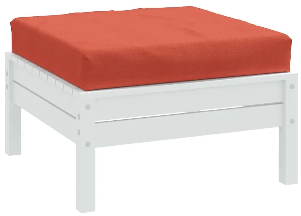 melange piros szövet raklappárna 60x60x9,5 cm