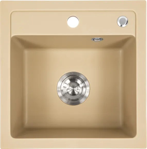 Nia szögletes egy medencés gránit mosogató bézs