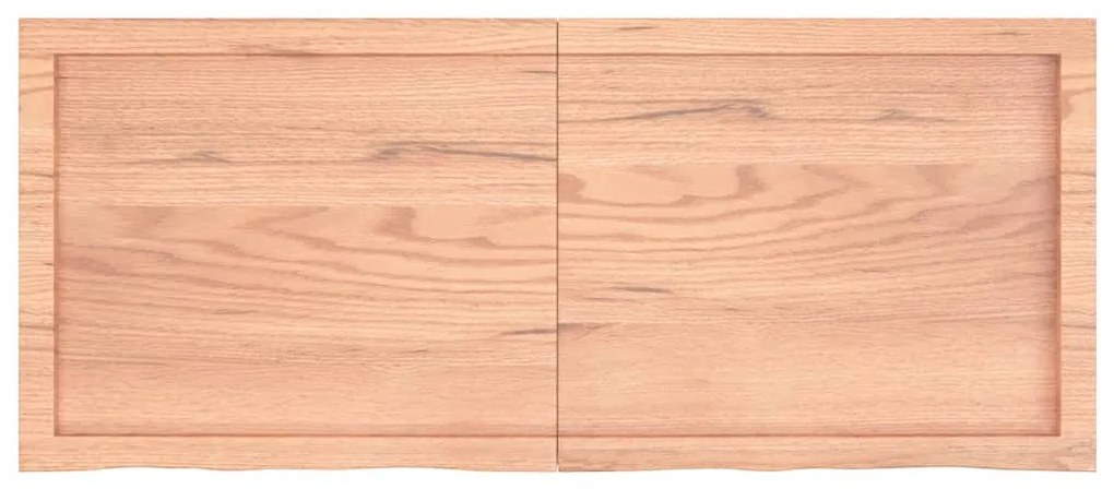 világosbarna kezelt tömör tölgyfa asztallap 120x50x(2-4) cm