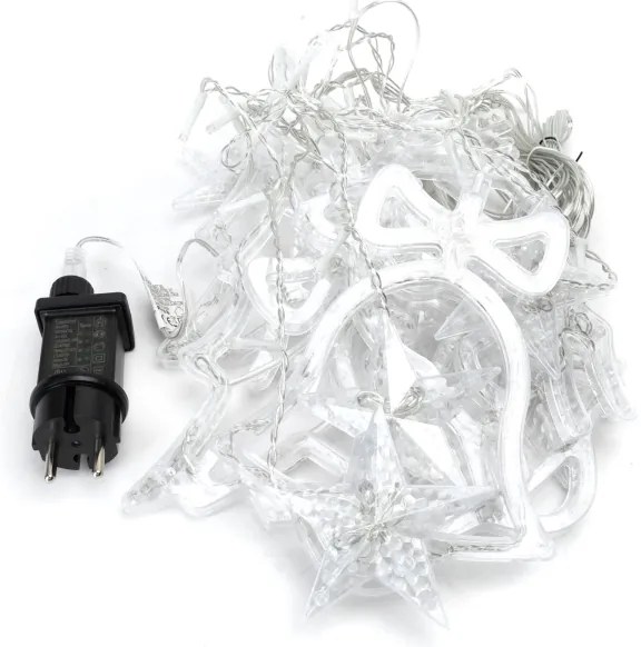 Aigostar - LED kültéri karácsonyi fényfüzér 120xLED/6W/230V/8 üzemmód 3x0,6m IP44 hideg fehér+távirányító