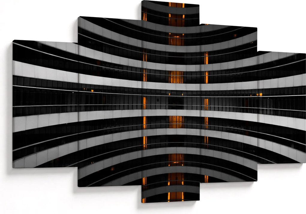Absztrakt kép - épület (150x105 cm)