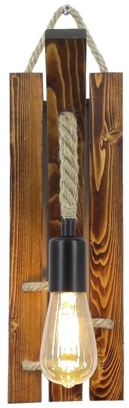 Fali lámpa AHSAP 1xE27/40W/230V fenyő dió