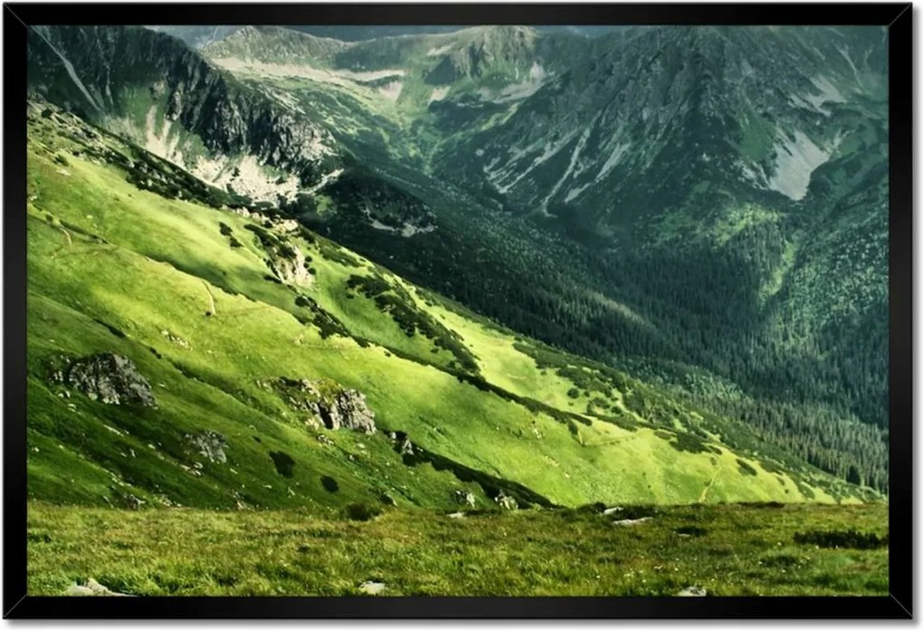 Poszterek keretben 60x40 Tátra Lengyel hegyek Kilátás