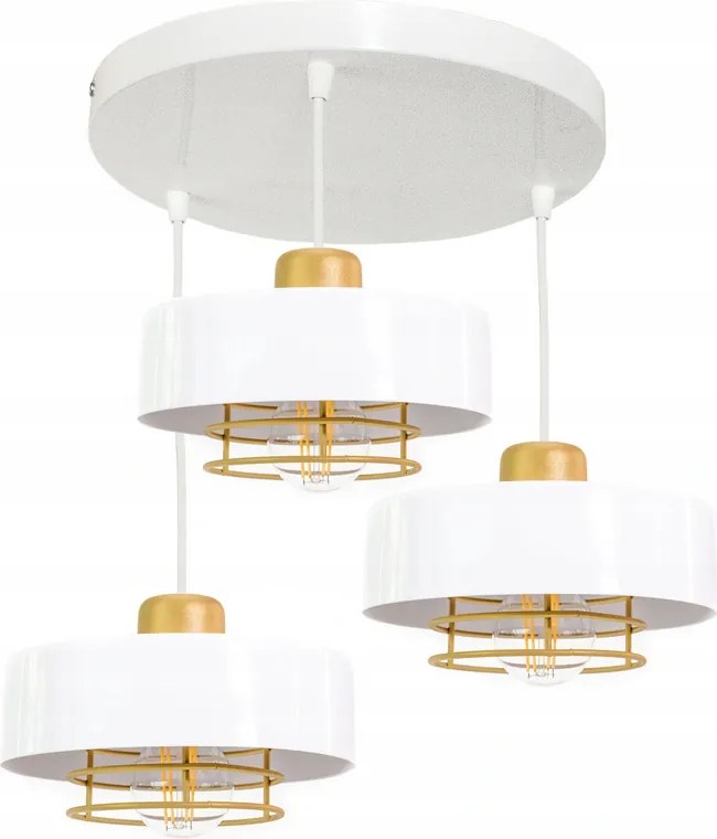 Csillár mennyezeti lámpa lógó Loft fehér arany mennyezeti lámpa asztal felett