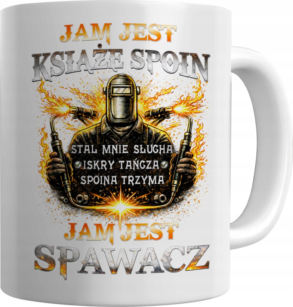 Nyomott Mintás Bögre Ajándék Hegesztőnek Én Vagyok A Hegesztő Herceg Varrat