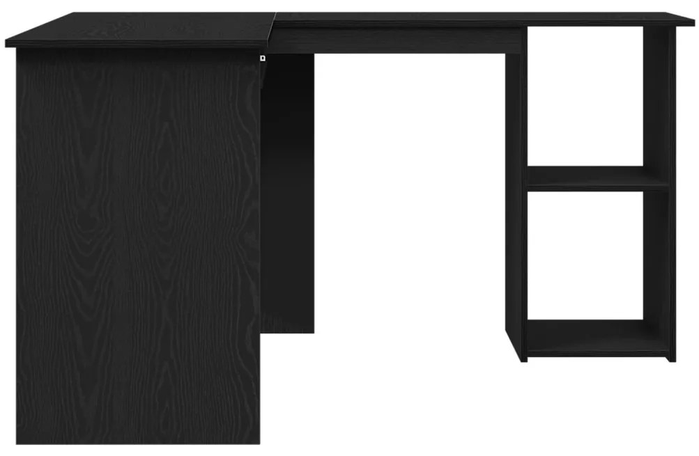 vidaXL Fekete Tölgy Asztal 120x140x75 cm Mérnöki Fából