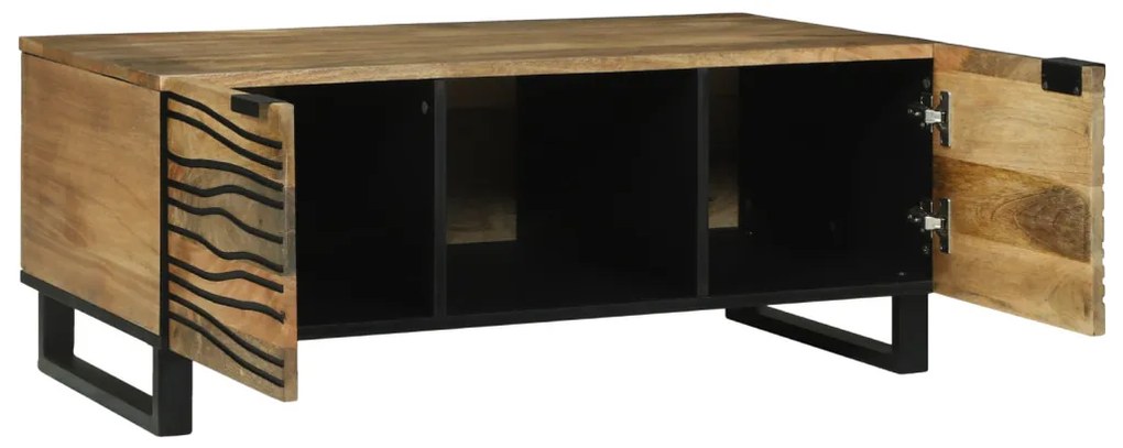 Dohányzóasztal 100x54x40 cm - Tömör mangófából
