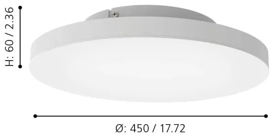 Eglo 31728 - LED RGBW Dimmelhető mennyezeti lámpa TURCONA-Z LED/22,4W/230V