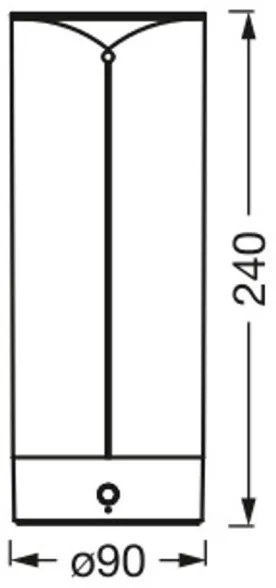 Ledvance - LED Dimmelhető asztali lámpa DECOR FILAMENT LED/1,2W/5V