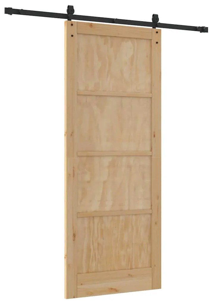 Csúszó ajtó Egyéb ORKDAL Természetes és fekete 86 x 211 cm