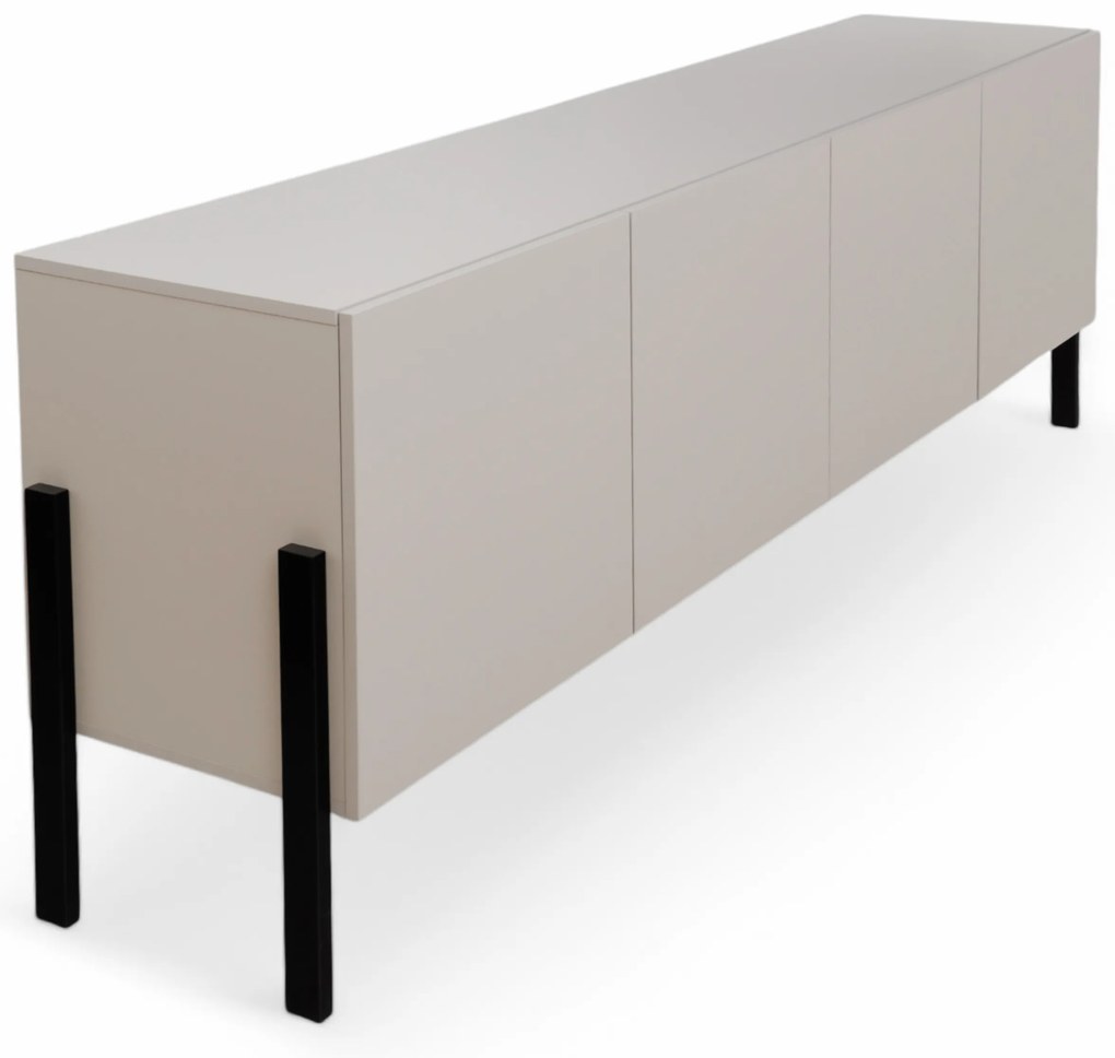 Wezilo tévéállvány 204 cm – kasmír / fekete lábak