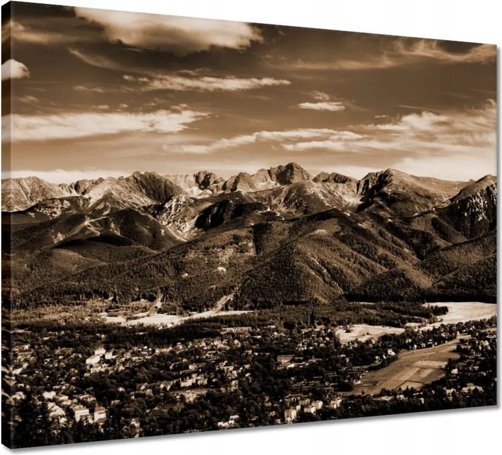 Vászonkép 50x40 Tátra Lengyel hegyek Kilátás