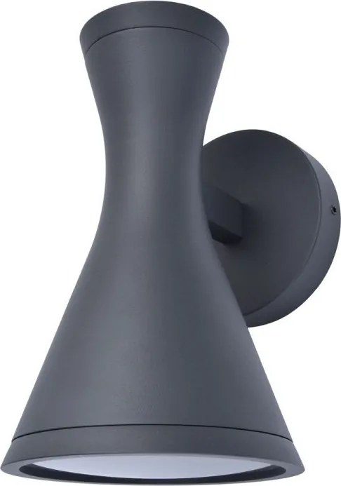 LUTEC 5206701012 BRUND Modern Kültéri Fali Lámpa Fekete GU10 IP44