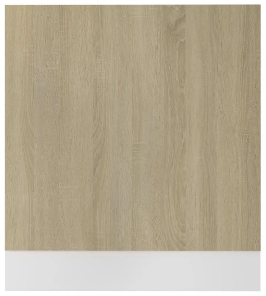 sonoma-tölgy forgácslap mosogatógép-panel 59,5 x 3 x 67 cm