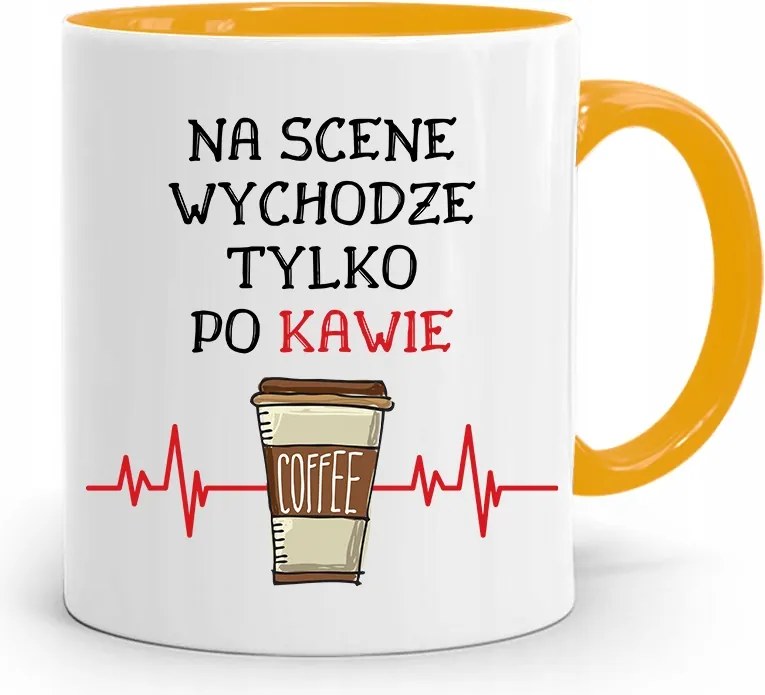 Színésznőnek Színésznő Bögre Sárga Születésnapi Ajándék fényképes nyomtatással