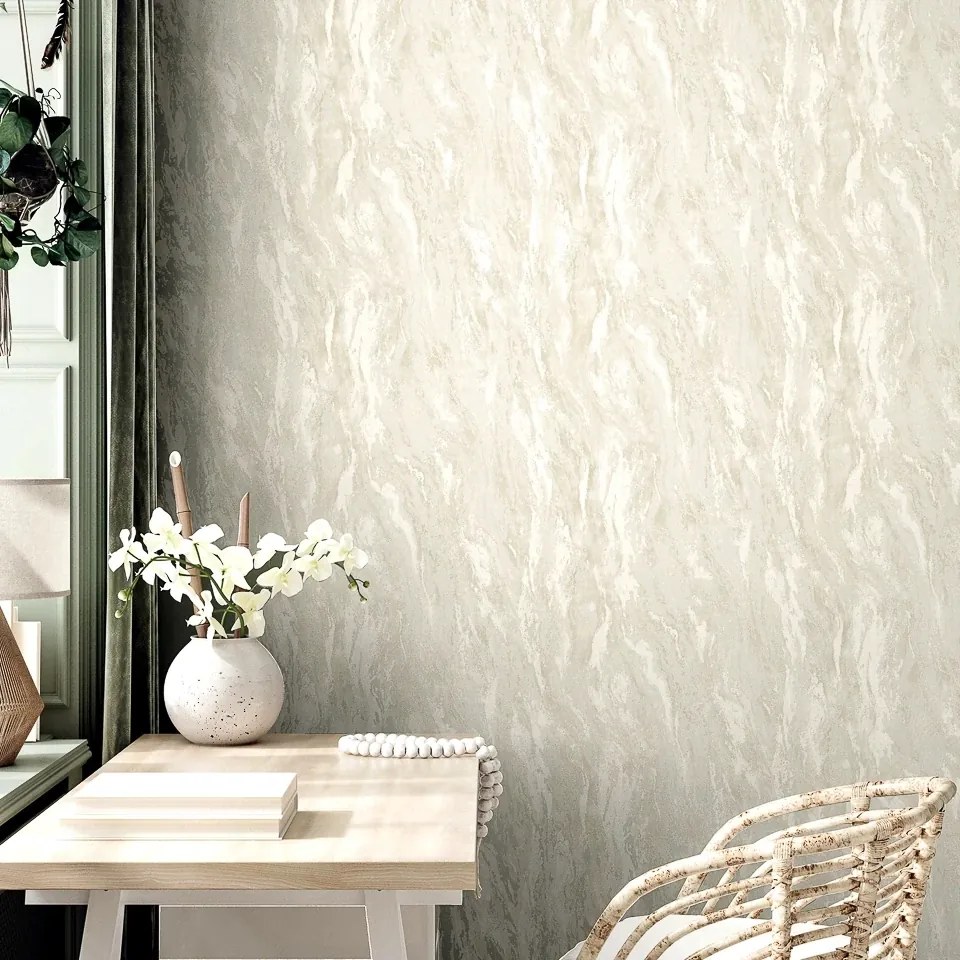 Arthouse Signature 2 Luxe Texture bézs-fehér márvány mintás vlies tapéta – 299100