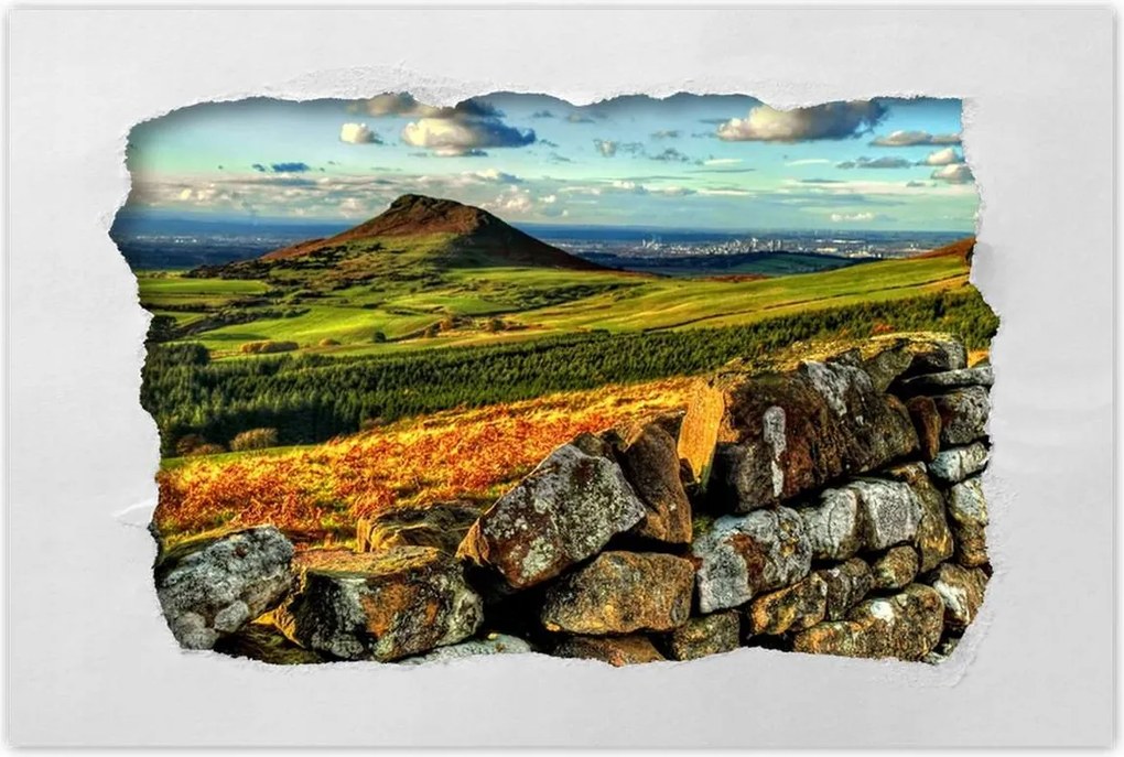 Poszterek 120x80 Tájkép hegyek sziklák égbolt