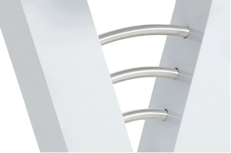 Masă modernă 120+40x80 cm. Culoare alb Ht-510