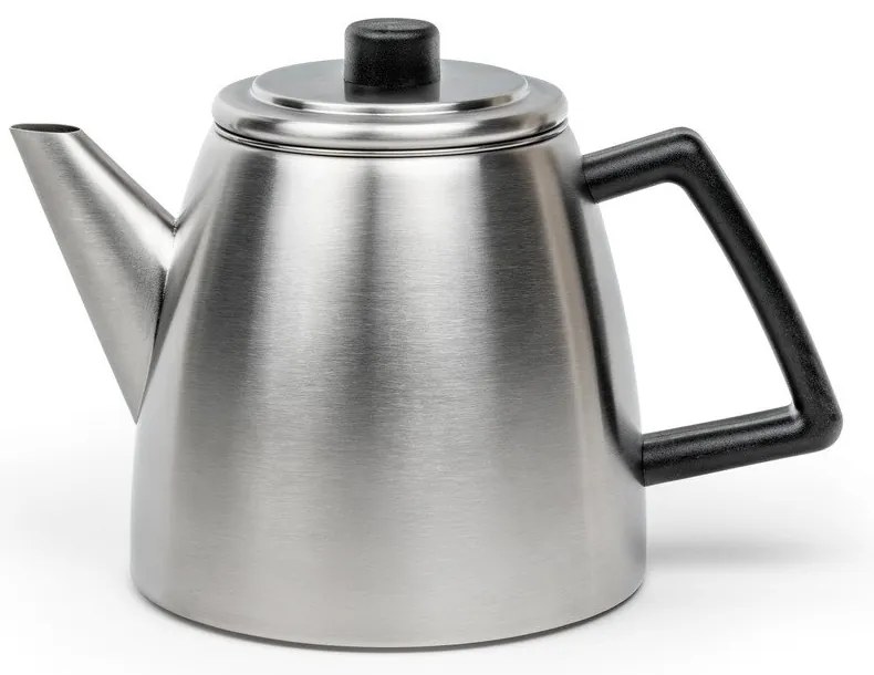 Ezüstszínű rozsdamentes acél teáskanna szűrővel 1,1 l Duet Odense – Bredemeijer
